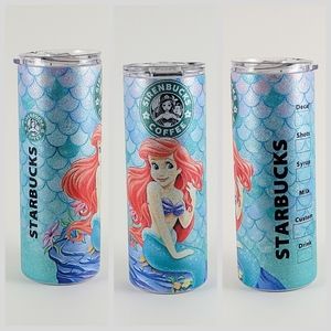 Ariel Starbucks 25oz Glitter Tumbler